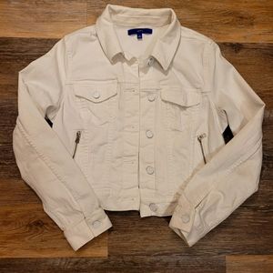 White denim jacket